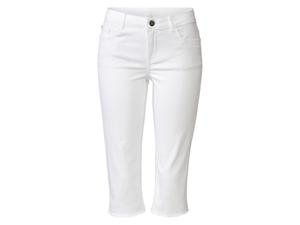 esmara Dames jeans capri (38, Wit)