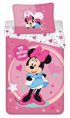 Disney Minnie Mouse Dekbedovertrek Look - 140 x 200 cm - Polyester Disney Minnie Mouse Dekbedovertrek Look - 140 x 200 cm - Polyester