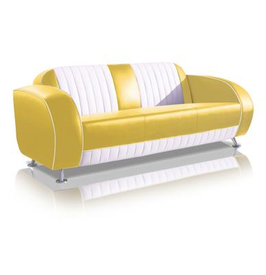 Bel Air Sofa SF-02CBG63 Geel