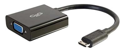 C2G Mini HDMI manspersoon to VGA vrouwtje Adapter Dongle Met vermogen Port