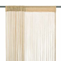 VidaXL Draadgordijnen 100x250 cm beige 2 st