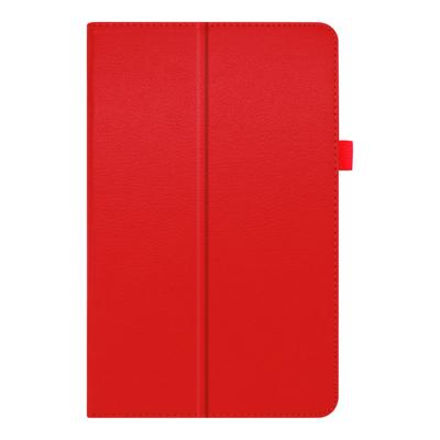 Shop4 - Samsung Galaxy Tab S6 Lite (2022) Hoes - Book Cover Lychee Rood Shop4 - Samsung Galaxy Tab S6 Lite (2022) Hoes - Book Cover Lychee Rood