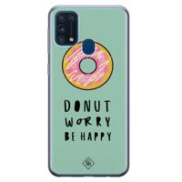 Samsung Galaxy M31 siliconen hoesje - Donut worry