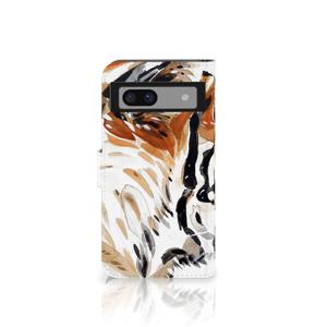 Hoesje Google Pixel 8A Watercolor Tiger