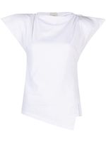 ISABEL MARANT t-shirt asymétrique Sebani à design matelassé - Blanc - thumbnail