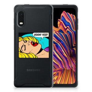 Samsung Xcover Pro Silicone Back Cover Popart Oh Yes