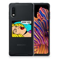 Samsung Xcover Pro Silicone Back Cover Popart Oh Yes