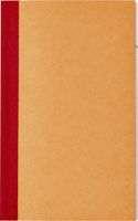 Kasboek 135x83mm 72blz 1 kolom oranje