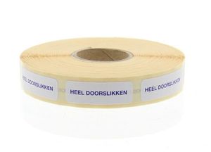 Blockland Strooketiket heel doorslikken 30 x 7mm (1000 st)