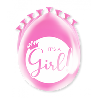 Ballonnen 'It's A Girl' Babyshower (8st) - thumbnail