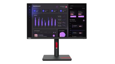 Lenovo ThinkVision T24i-30 LED-monitor Energielabel E (A - G) 60.5 cm (23.8 inch) 1920 x 1080 Pixel 16:9 4 ms DisplayPort, Audio-Line-out, HDMI, USB 3.0, VGA