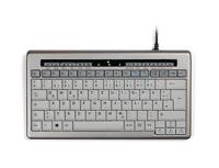 BakkerElkhuizen S-board 840 Compact Toetsenbord, Duitse Layout QWERTZ, Bedraad, Lichtgrijs/Wit