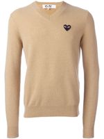 Comme Des Garçons Play embroidered heart jumper - Tons neutres - thumbnail