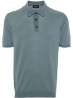 Roberto Collina polo fin en coton - Bleu - thumbnail