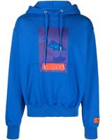 Heron Preston hoodie Censored à imprimé graphique - Bleu