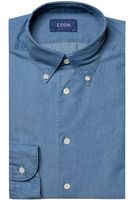 ETON Slim Fit Denim shirt lichtblauw, Effen