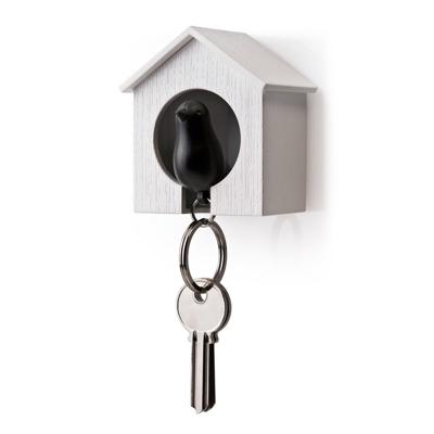 Sparrow Sleutelhanger - Wit/Zwart Sparrow Sleutelhanger - Wit/Zwart