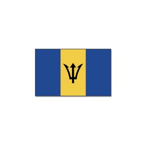 Gevelvlag/vlaggenmast vlag Barbados 90 x 150 cm   -