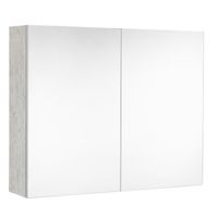 Spiegelkast Allibert Look Stopcontact VDE 80x65x18 cm Licht Beton Allibert