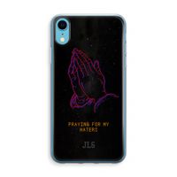 Praying For My Haters: iPhone XR Transparant Hoesje - thumbnail