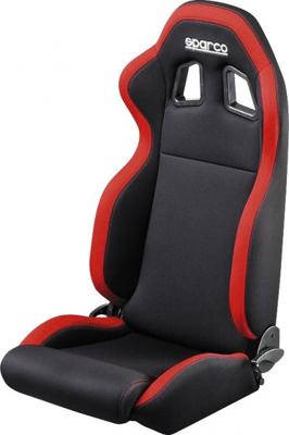 Sparco sportstoel R100 met verstelbare rugleuning zwart/rood Sparco sportstoel R100 met verstelbare rugleuning zwart/rood