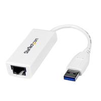 .com USB 3.0-naar-gigabit Ethernet NIC netwerkadapter – 10/100/1000 Mbps - Netwerkadapter - USB 3.0 - Gigabit Ethernet - wit