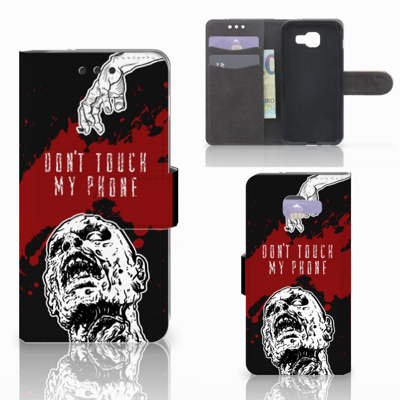 Samsung Galaxy A3 2016 Portemonnee Hoesje Zombie Blood Samsung Galaxy A3 2016 Portemonnee Hoesje Zombie Blood