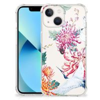 iPhone 13 mini Case Anti-shock Bird Flowers