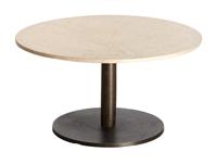 Light & Living Ronde Salontafel Pazo Marmer, 76cm - Zand - thumbnail