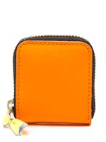 Comme Des Garçons Wallet portefeuille Super Fluo en cuir - Orange - thumbnail