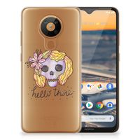 Silicone Back Case Nokia 5.3 Boho Skull