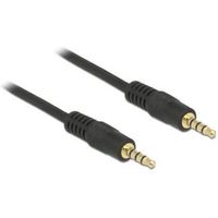 Delock 83435 Stereo Jack Kabel 3,5 mm 4-pins male naar male 1 m zwart - thumbnail