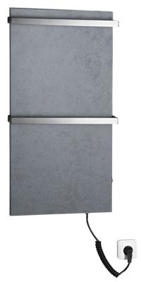 Sapho Elmis elektrische handdoekradiator antraciet 40x80cm 100W