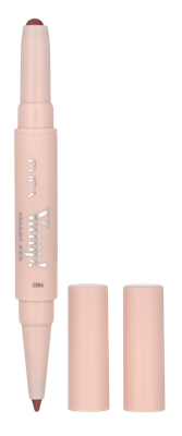 Pupa Milano - Pupa Vamp! Creamy Duo Lip Pencil 10 g 006 Deep Rose Lip Liner 1 g Dames Pupa Milano - Pupa Vamp! Creamy Duo Lip Pencil 10 g 006 Deep Rose Lip Liner 1 g Dames
