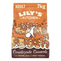 Lily's Kitchen Chicken & Duck Countryside Casserole Natuurlijk graanvrij compleet droogvoer voor volwassen honden (7 kg)