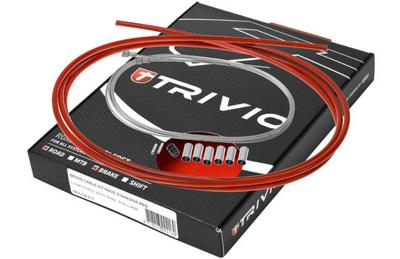 Trivio - Race Rem Kabelset RVS Compleet Rood Trivio - Race Rem Kabelset RVS Compleet Rood