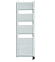 Sanicare elektrische design radiator 45x172cm wit met thermostaat rechts zwart - thumbnail