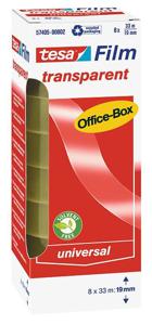 tesa OFFICE-BOX 57405-00002-01 tesafilm Transparant (l x b) 33 m x 19 mm 8 stuk(s)