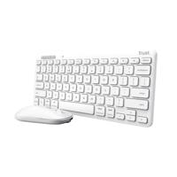 Trust Lyra Multi-Device Wireless Keyboard & Mouse desktopset 800 - 1.600 dpi, 2,4 GHz USB, Bluetooth, 65% - thumbnail