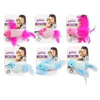 Pawise kattenspeelgoed in visvorm, 9 cm