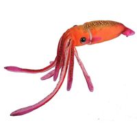 Octopussen speelgoed artikelen octopus knuffelbeest oranje 38 cm - thumbnail