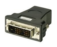 Lindy HDMI FM/ DVI-D M Adapter HDMI-A FM Zwart - thumbnail