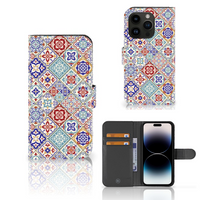 iPhone 15 Pro Bookcase Tiles Color