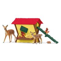 Schleich Farm World - De bosdieren voeren speelfiguur 42658