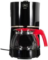 Melitta 1017-09 Enjoy Filterkoffiezetapparaat met glazen kan, aromaselector, automatische uitschakeling Glazen kan zwart/rood