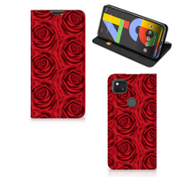 Google Pixel 4a Smart Cover Red Roses - thumbnail