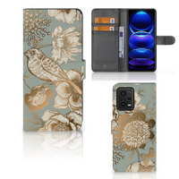 Hoesje voor Xiaomi Redmi Note 12 5G | Poco X5 Vintage Bird Flowers