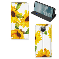 Smart Cover voor Nokia G10 | G20 Zonnebloemen