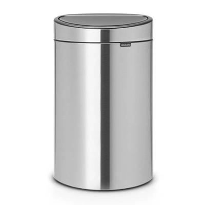 Brabantia – 100680 -Touch Bin New Recycle 10 + 23 litres, Acier Mat