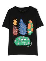 Stella McCartney Kids t-shirt en coton à imprimé graphique - Noir